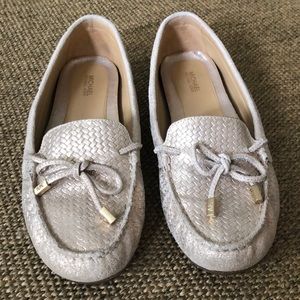 Michael Kors Gold Moccasins